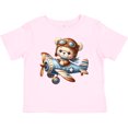 thumbnail image 3 of Inktastic Cute Teddy Bear Pilot in Airplane Boys or Girls Baby T-Shirt, 3 of 5