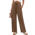 thumbnail image 4 of Fantaslook Womens Pants Casual Boho Palazzo Pants Wide Leg Lounge Pants Trousers with Pocket, 4 of 8