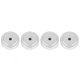 thumbnail image 2 of 4PCS 30 x 10 Mm Aluminio Pies Amortiguador Amplificador Realpos 7197 Pos Adaptador de aleación 3 Pin Pads Plata, 2 of 8