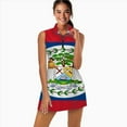 thumbnail image 2 of Belize flag Sports Dresses Women Tennis Dress with Separate Shorts One-Piece Slim Fit Golf Dress, 2 of 4