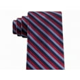 thumbnail image 3 of TOMMY HILFIGER Mens Navy Awning Stripe Textured Silk Classic Neck Tie, 3 of 3