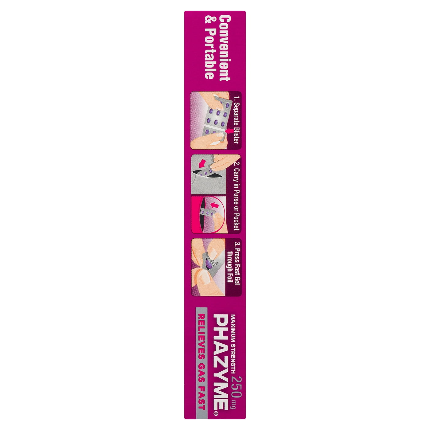 Phazyme Maximum Strength Gas & Bloating Relief, Gas Relief Works in Minutes, 12 Fast Gels