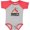Heather and Red, variant on Inktastic Daddy Little Helper Tools Boys Baby Bodysuit