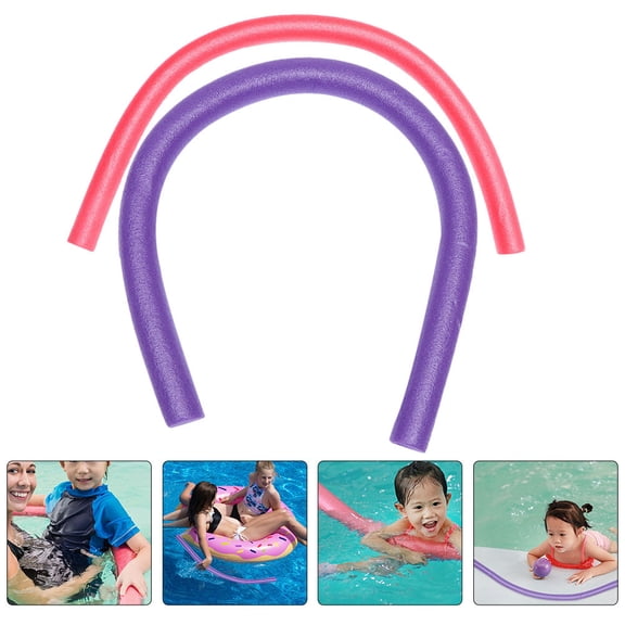 OUNONA 2Pcs Hollow Pool Noodles Swimming Pool Noodles Assorted Color Swimming Aid for Water Sports
