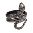 thumbnail image 1 of Anillos de tamaño ajustable, anillo de amistad de tendencia, accesorios Unisex, suministro de joyería de aleación, adornos de ropa de Ropa, zapatos y accesorios Miscelánea Aros Dobles/Negro Minnieouse AP010677-03B, 1 of 6