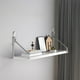 thumbnail image 1 of Estante de Pared Sin Taladro | Estante de Madera para Mesita de Noche | 30 X 15 Cm | Soporte Triangular Resistente Que Soporta Hasta 13,6 Kg | Montaje Sin Agujeros con Tiras Adhesivas | Organizador p, 1 of 6