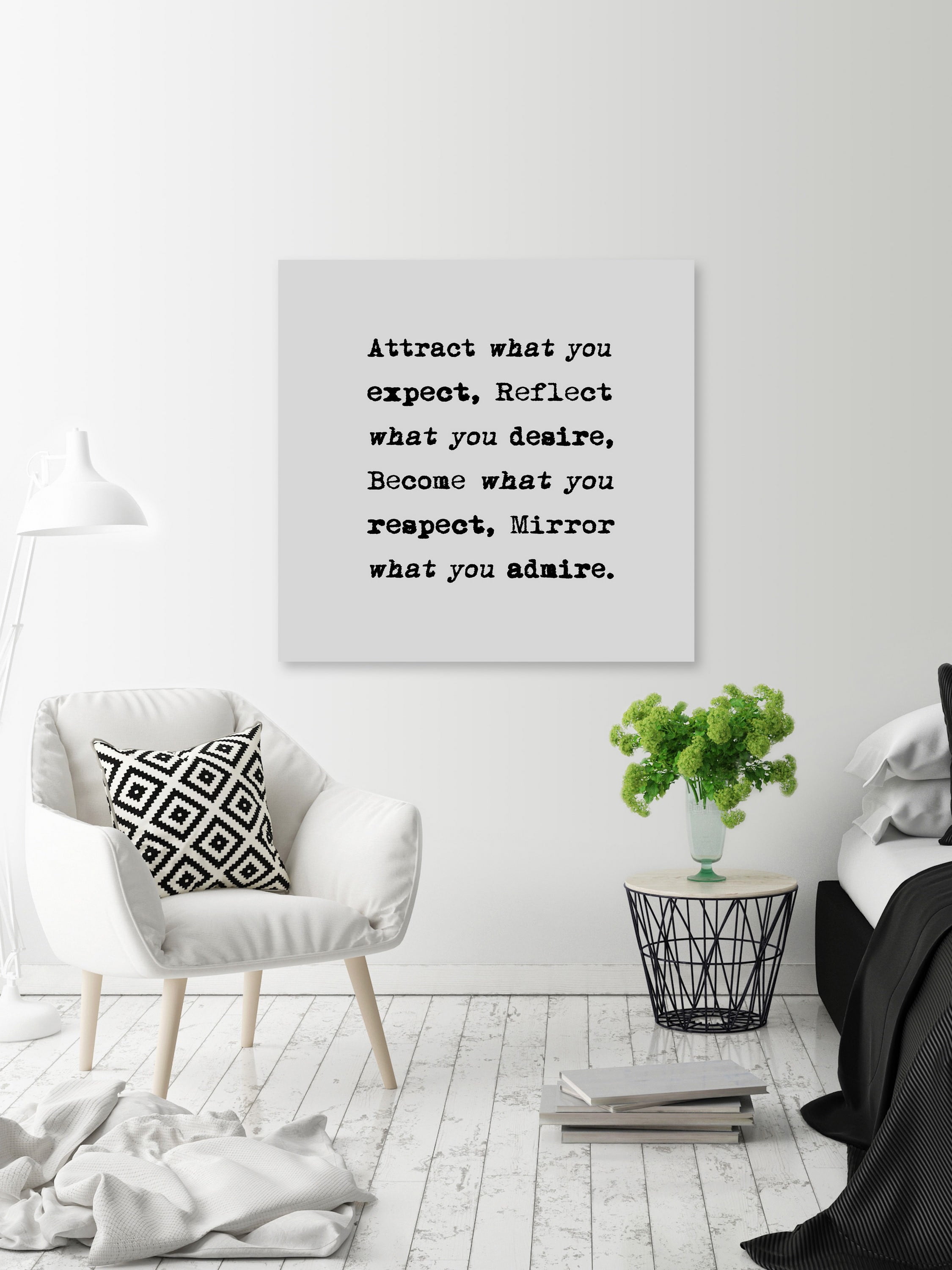 Marmont Hill Attract What You Expect 30” x 40” Framed Canvas Art Prints