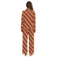 thumbnail image 3 of FORMRS Womens Pajama Set Long Sleeve Top and Pants with Pockets Soft Comfy Lounge Sleepwear, Sizes S-2XL, Red Stripes Pattern, 3 of 7