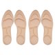 thumbnail image 1 of 4 plantillas de soporte para arco transpirables, plantillas cómodas de esponja 5D para pies descalzos e inserciones de tacón alto (albaricoque), 1 of 5