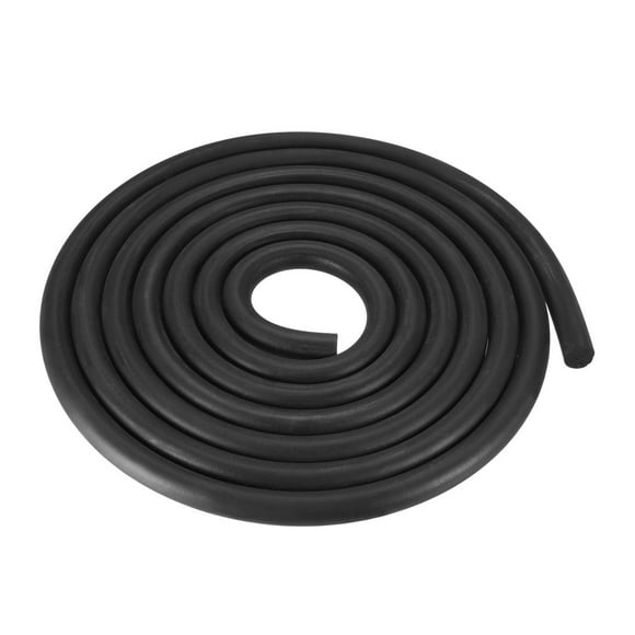 Unique Bargains Foam Rubber Seal Weather Strip 14mm Dia 3 Meters Long Black
