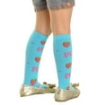 thumbnail image 2 of Angelina Cotton Girls' Knee-High Socks (6 Pairs), 2 of 3