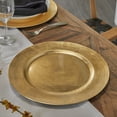 thumbnail image 2 of DecMode 13" Round Gold Melamine Charger, Set of 8, 2 of 7