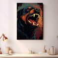 thumbnail image 2 of Rottweiler Dogs Wall Art, Lovely Dog Canvas Art, Home living room décor, Pets Canvas - Dog Gift Valentines Day for Him and Her, 2 of 4