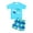 Light Blue, variant on Linfrsh Boys' Rashguard Set - Short Sleeve Swim Shirt and Bathing Suit Set(Blue,5-6 Years)