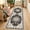 Black, variant on 2'x6' Runner Rug,Modern Faux Wool Washable Rugs Runner for Hallway Non-Slip Long Kitchen Rug, Vintage Low Pile Indoor Carpet for Porch Laundry Entryway Entrance