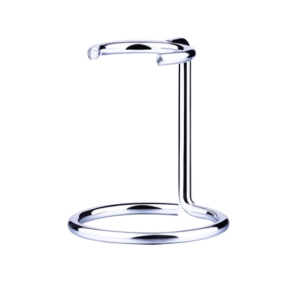 Soporte para brochas de afeitar Grandslam de acero inoxidable para brochas de afeitar Badger, altura 2,8 pulgadas/7cm, ahorro de espacio