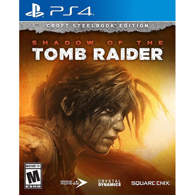 SHADOW OF THE TOMB RAIDER CROFT STEELBOOK EDITION PS4 PlayStation 4 EDITION