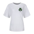 thumbnail image 4 of Posijego Womens St Patricks Day Shirts Clover Graphic T-Shirts Summer Casual Short Sleeve Pullover Tee Tops for Women, 4 of 5