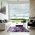 thumbnail image 7 of Ahgly Company Machine Washable Indoor Rectangle Transitional Dark Purple Area Rugs, 6' x 9', 7 of 7