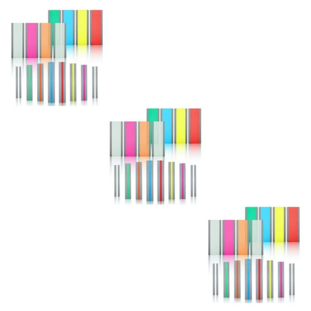 Guardoinrt 16pcs PE Deux Options de Taille Couleur Dyslexie Règle Prime pour une Lecture Plus Facile Lecture Plus Facile 3Set