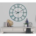 thumbnail image 1 of Utopia Alley CL71BL 43.5 in. Oversized Roman Round Wall Clock, Distressed Sea Green, 1 of 1