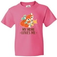 thumbnail image 3 of Inktastic Meme Loves Me Gift Fox Youth T-Shirt, 3 of 5