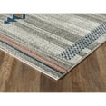 thumbnail image 3 of Abani Porto Tribal Rectangle Southwestern Tribal Print Blue and Orange Area Rug 3' x 5' 3' x 5', 3 of 5