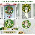 thumbnail image 5 of 20'' Boxwood Wreaths Front Door Artificial Spring Wreath. Wreaths for Front Door Farmhouse Wedding Green Year Round Indoor Outdoor for Summer Wreath St Patricks Day Decorations -(Hello Sign), 5 of 9