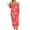Red, variant on Michellecmm Ladies Long Dress Off Shoulder Cutout Back Floral Print Evening Dress