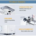thumbnail image 6 of 2025 New Commercial Electric Meat Grinder, Stainless Steel Meat Mincer Max Yield 265lbs/H with 200r/m by 800W, Heavy Duty Sausage Stuffer with 2 Blades 2 Grinding Plates (6mm 8mm) for Kitchen, 6 of 7