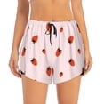 thumbnail image 3 of Uemuo Strawberry Pattern Women's Athletic Shorts High Waisted Running Shorts with Liner Pockets Gym Elastic Workout Shorts-Medium, 3 of 9