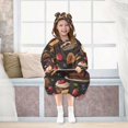 thumbnail image 7 of FORMRS Wearable Blanket Hoodie with Sleeves for Kids Cozy Flannel Sweatshirt, Chocolate Cakes, 7 of 7