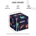 thumbnail image 3 of Goofa Space Dinosaur Tissue Box Cover PVC Leather Tissue Holder Square Facial Tissue Case Facial Paper Organizer Dispenser for Bathroom, Vanity Countertop, 3 of 8