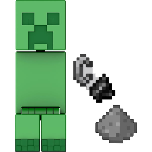 Figura de acción Mattel Minecraft Creeper con accesorio de 8 cm