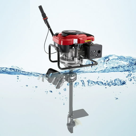 Outboard Motor 8 HP 4 Stroke Fishing Boat Engine Air-Cooled TCI 196cc Gasoline