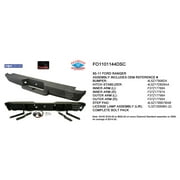 REAR STEP BUMPER ASSEMBLY; BLACK/PAINT TO MATCH WITH GRAY TOP PAD; FOR