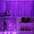 thumbnail image 6 of Solar String Lights, 100 LED Solar Fairy Lights 33 feet 8 Modes Silver Wire Lights Waterproof Outdoor String Lights for Garden Patio Gate Yard Party Wedding Indoor Bedroom Purple, 6 of 7