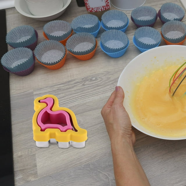 Dinosaur Sandwich Edger and Cartoon Pocket Bread Cutter for Kids Sealed Cookie Making