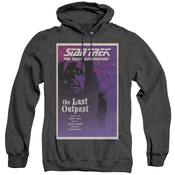 Star Trek Tng Season 1 Episode 5 Adult Heather Hoodie Sweatshirt Black