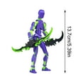 thumbnail image 3 of Lucky Robot 13 Action Figure, 3d Printed Multi-Jointed, Titan 13 Action Figures, T 13 Lucky Robo Dummy Nova 13 Action Figures-High Quality purple, 3 of 3