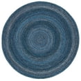 thumbnail image 2 of SAFAVIEH Braided Aristotle Solid Polyester Reversible Area Rug, Navy, 8' x 8' Round, 2 of 7
