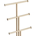 thumbnail image 4 of walmart Basics Four-Tier Jewelry Tree Stand - White/Brass, 4 of 4