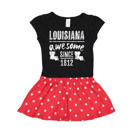 

Inktastic Louisiana Awesome Since 1812 Gift Toddler Girl Dress