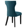 thumbnail image 5 of Side Dining Chair, Azure Navy Blue, Fabric, Kitchen Cafe Bistro Hospitality Restaurant, Modern Contemporary HB32569, 5 of 8
