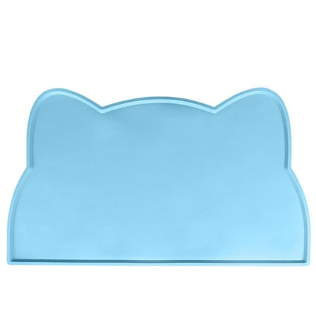

Wowspeed Cat Placemat | Silicone Anti-Slip Waterproof Pet Feeding Mats with High Lips | Mat for Prevent Food and Water Overflow Pet Food Tray for Dogs Cats