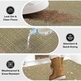 thumbnail image 4 of Uxcell 1-Pack Alfombra para la puerta principal, 30x18 pulgadas, poliéster, entrada interior y exterior, respaldo de goma antideslizante [Café negro], 4 of 7
