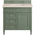thumbnail image 6 of James Martin Vanities 650-V36-3Emr Brittany 36" Single Basin Poplar Wood Vanity Set -, 6 of 7