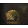 thumbnail image 3 of Benjamin Wilson 24x19 Black Modern Framed Museum Art Print Titled - David Garrick and George Anne Bellamy in ‘Romeo and Juliet’, Act V, Scene III (1753), 3 of 5