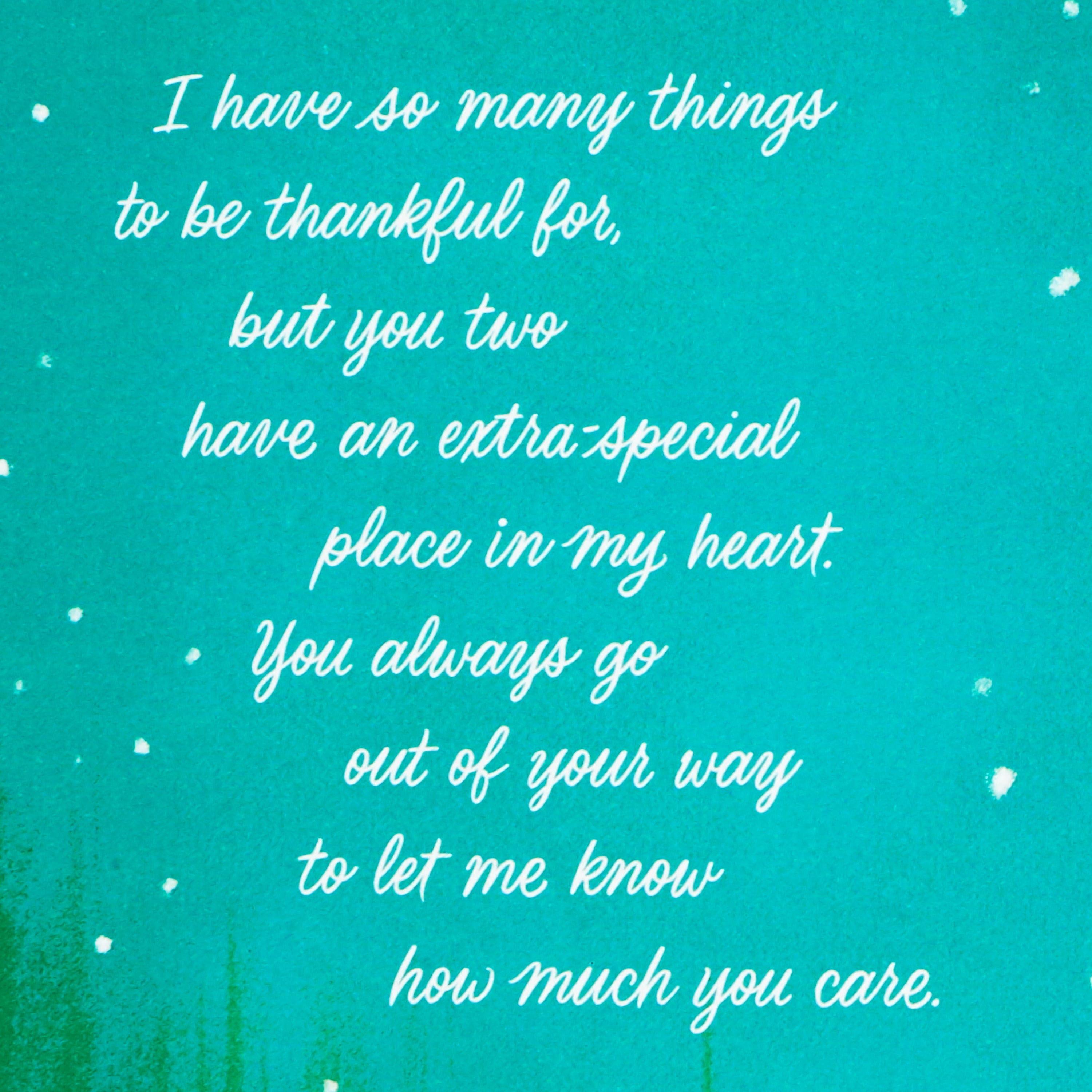 Hallmark Christmas Greeting Card for Daughter and Son-in-Law (I'm So Blessed to Have You)