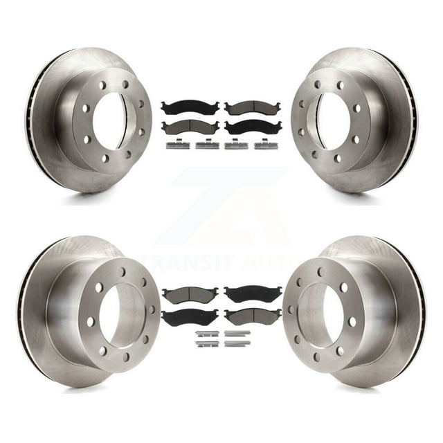 CMX Front Rear Disc Brake Rotors and Ceramic Pads Kit for Car 2001-2002 Dodge Ram 2500 3500 K8C-101009